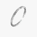 Armband van 925 zilver met möbiusdraai