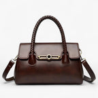 Women's Compact Retro PU Leather Shoulder Bag