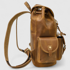 Premium Tanned Leather Backpack with Refined Finish