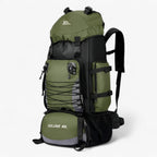 Unisex 90L Waterproof Nylon Hiking and Travel Backpack