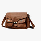 Retro-Style Soft PU Leather Lightweight Handbag