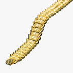 Retro Coin Bracelet with 24K Gold-Plated Steel