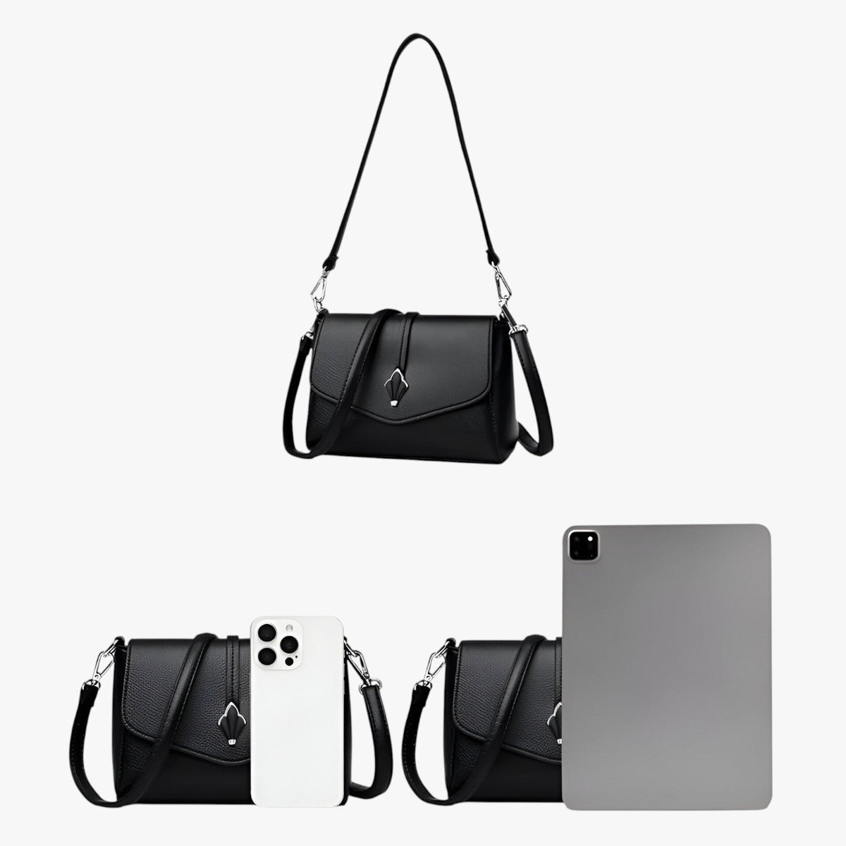 Modern Elegant PU Leather Shoulder Bag in Five Colours