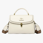 Smooth Leather Convertible Shoulder and Crossbody Bag
