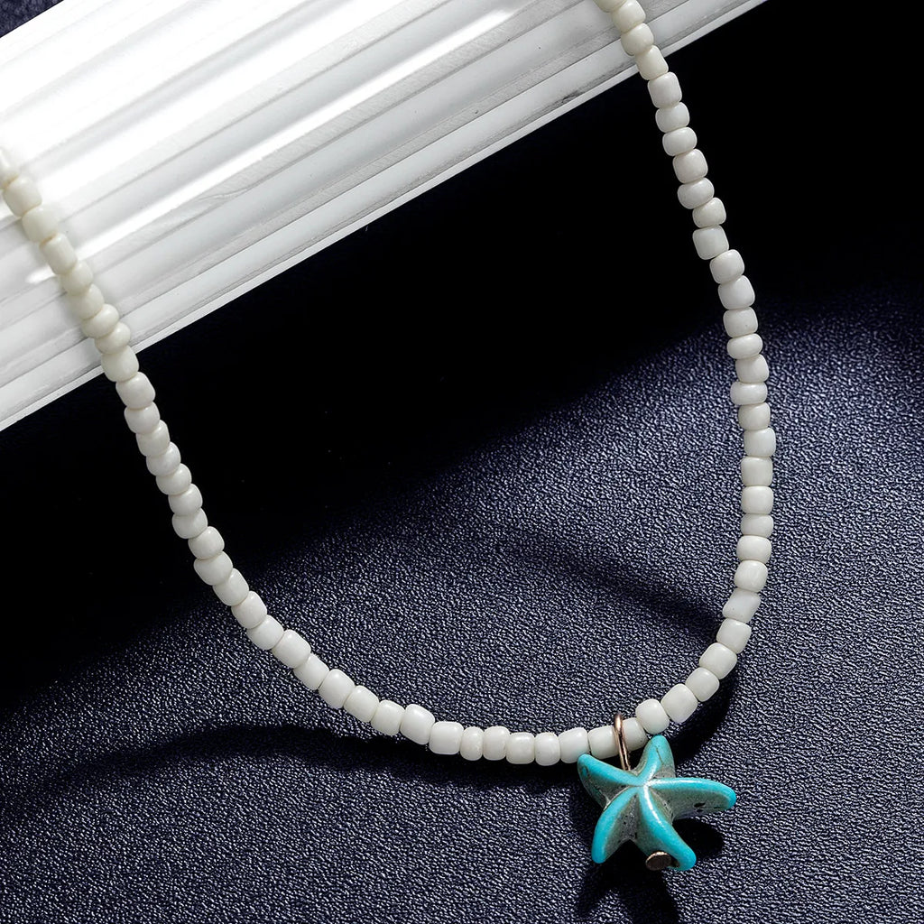 Turquoise zeesterketting