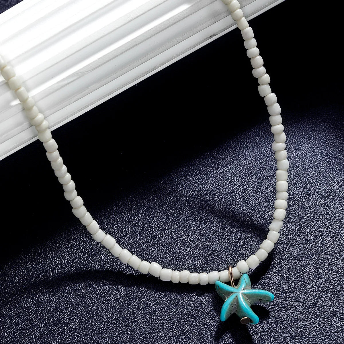 Turquoise zeesterketting
