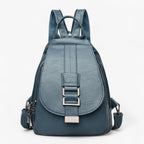 Elegant Soft Leather Backpack That Sits Evenly on Both Shoulders
