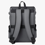 Waterproof PU Leather Laptop Backpack with USB Charger Port