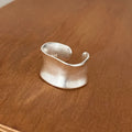 Adjustable Vintage-Style Wide Flat Ring