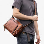 Organised Multifunctional Vintage Messenger Shoulder Bag