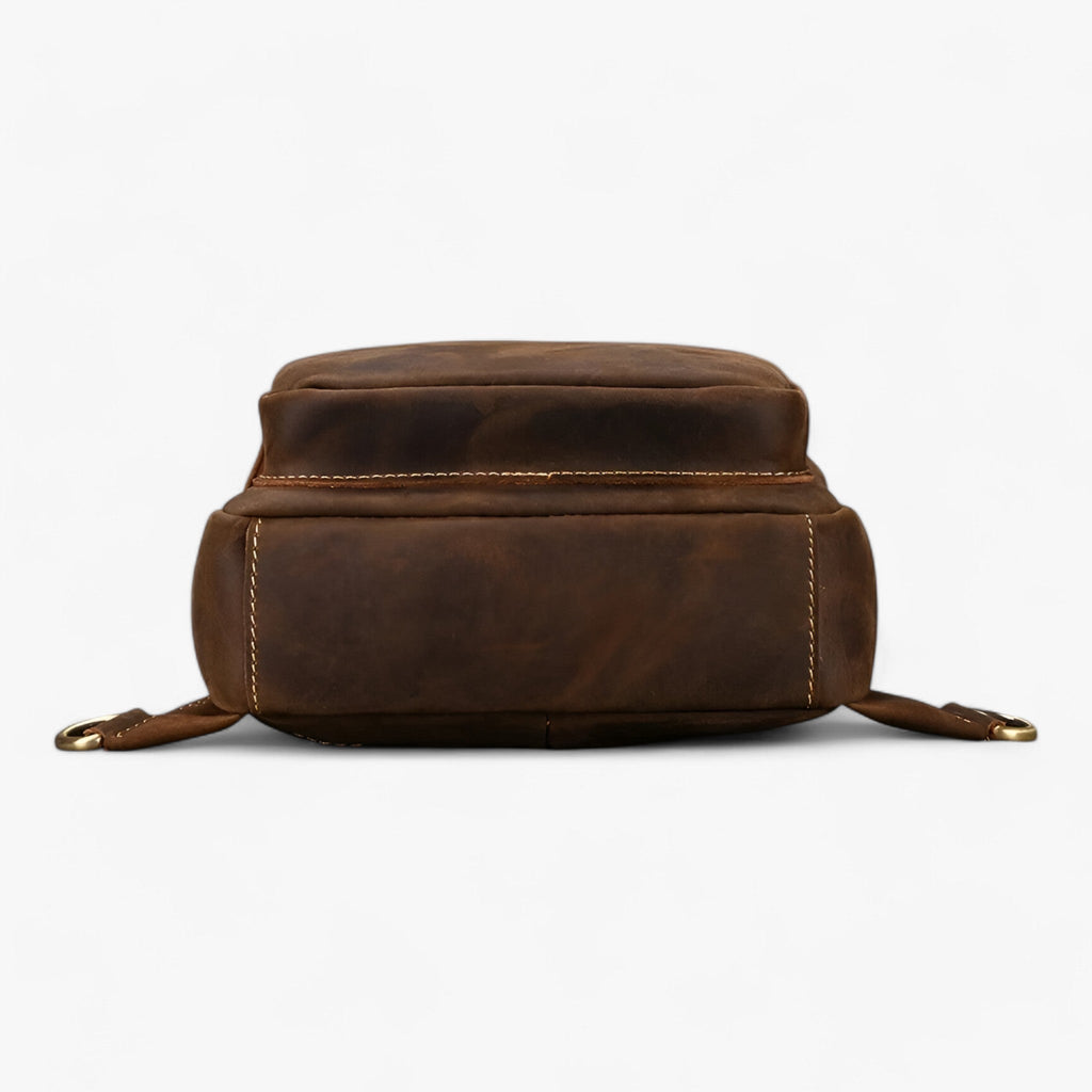 Men's Genuine Cowhide Leather Tablet Satchel Bag