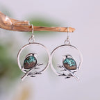 Vintage-Style Bird on Branch Earrings