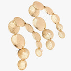 Long Geometric Drop Earrings with Linear Shape