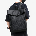 Men's Versatile Black Laptop Backpack for Daily Use