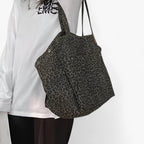 Bold Leopard Print Shoulder Bag with Large Compartment