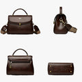 Smooth Leather Convertible Shoulder and Crossbody Bag
