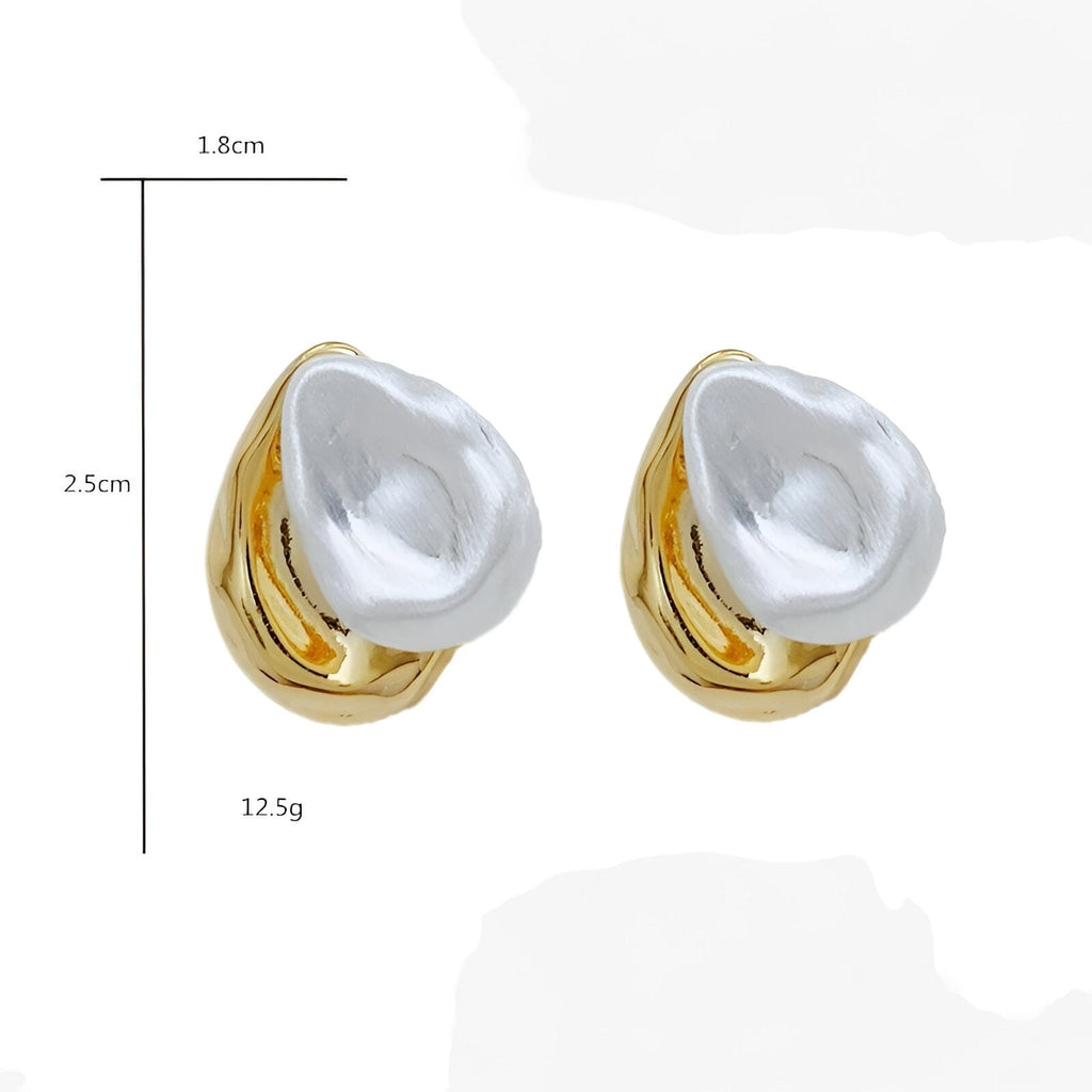 Back-to-Front Metal Earrings