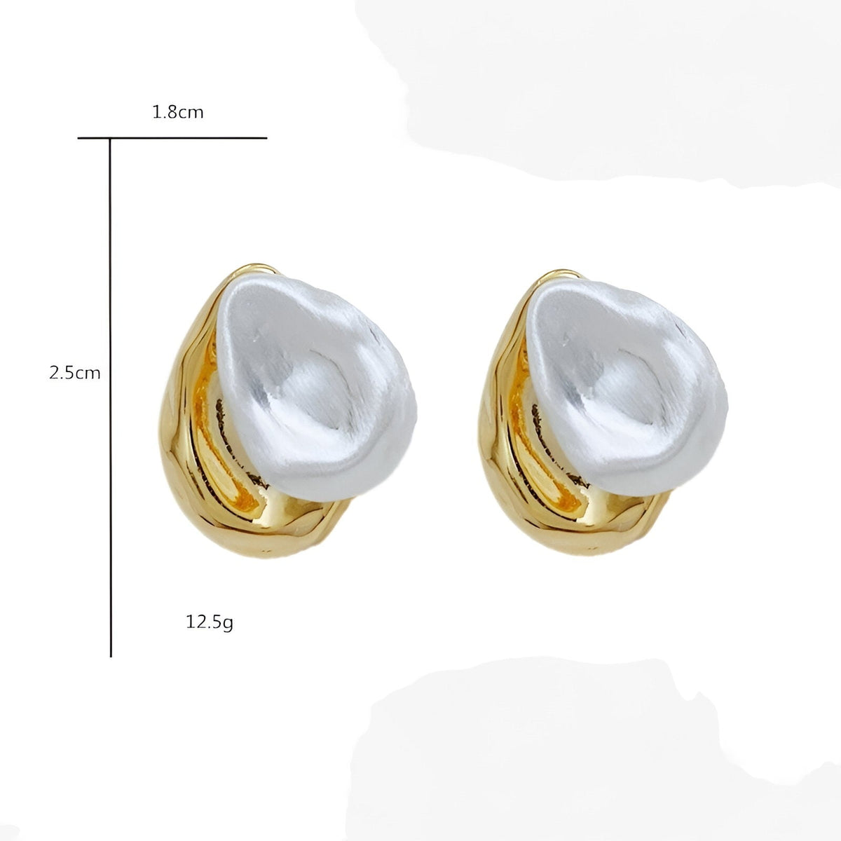 Back-to-Front Metal Earrings