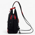 Waterproof Spacious Black Nylon School and Travel Backpack