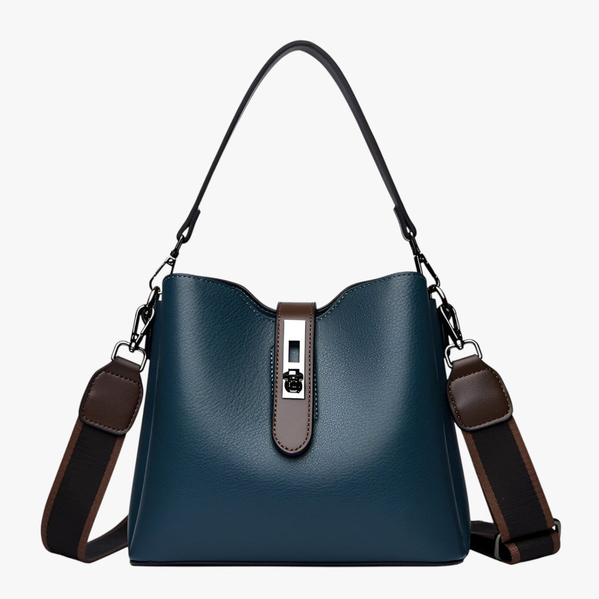 Soft PU Leather Clean-Lined Everyday Shoulder Bag