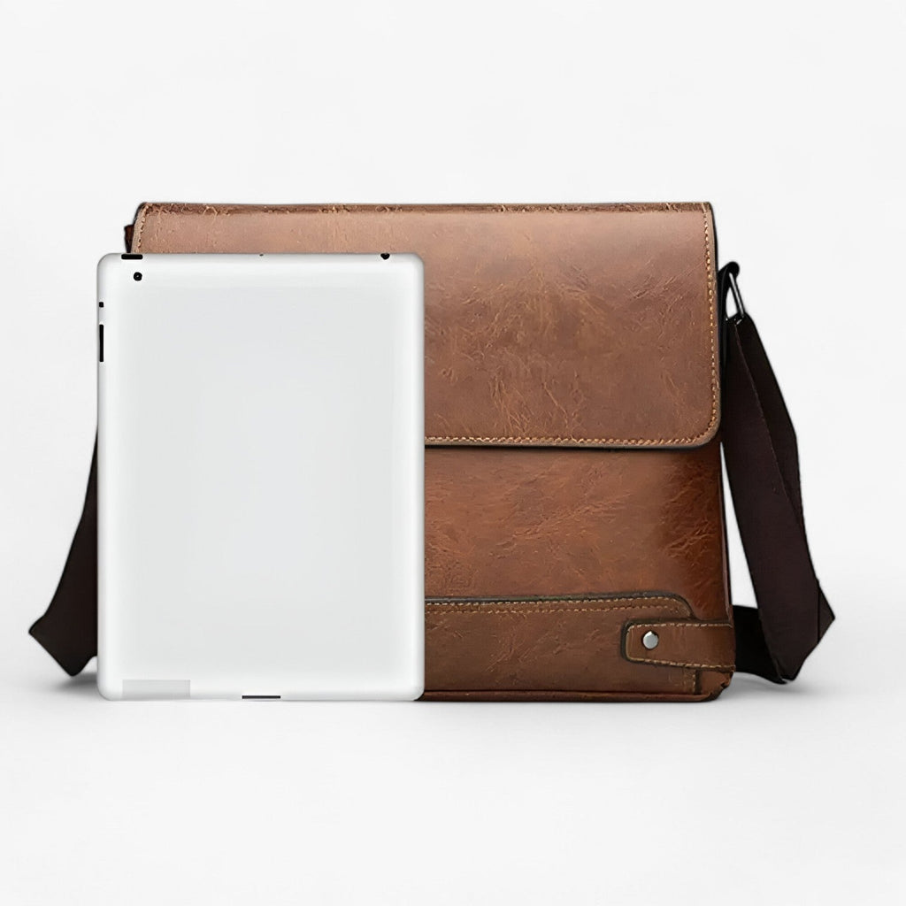 Klassieke zakelijke PU-leren laptoptas voor heren
