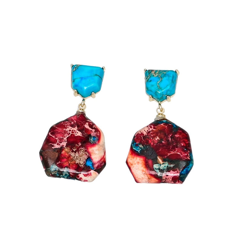 Oorhangers van keizerjaspis