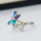 Adjustable Vintage-Style Dragonfly Ring