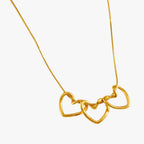Minimalistische ketting met harthanger in 316L staal