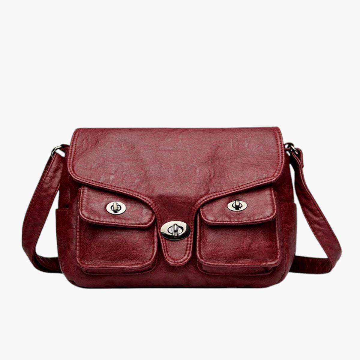 Retro-Style Soft PU Leather Lightweight Handbag