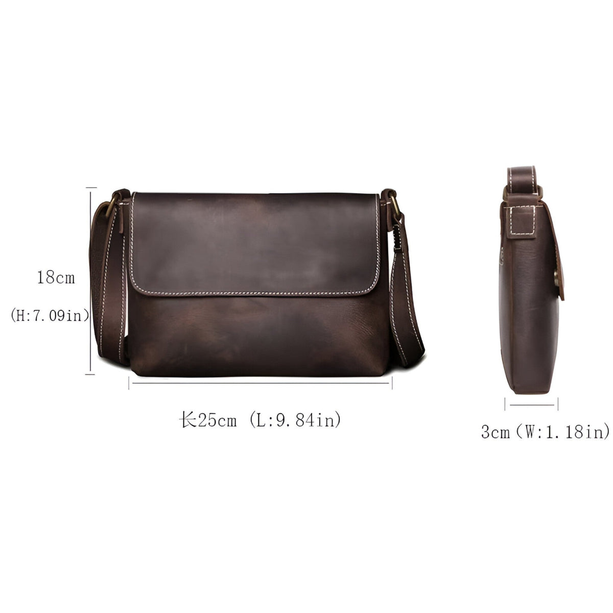 Men's Vintage-Inspired Comfortable Everyday Shoulder Bag