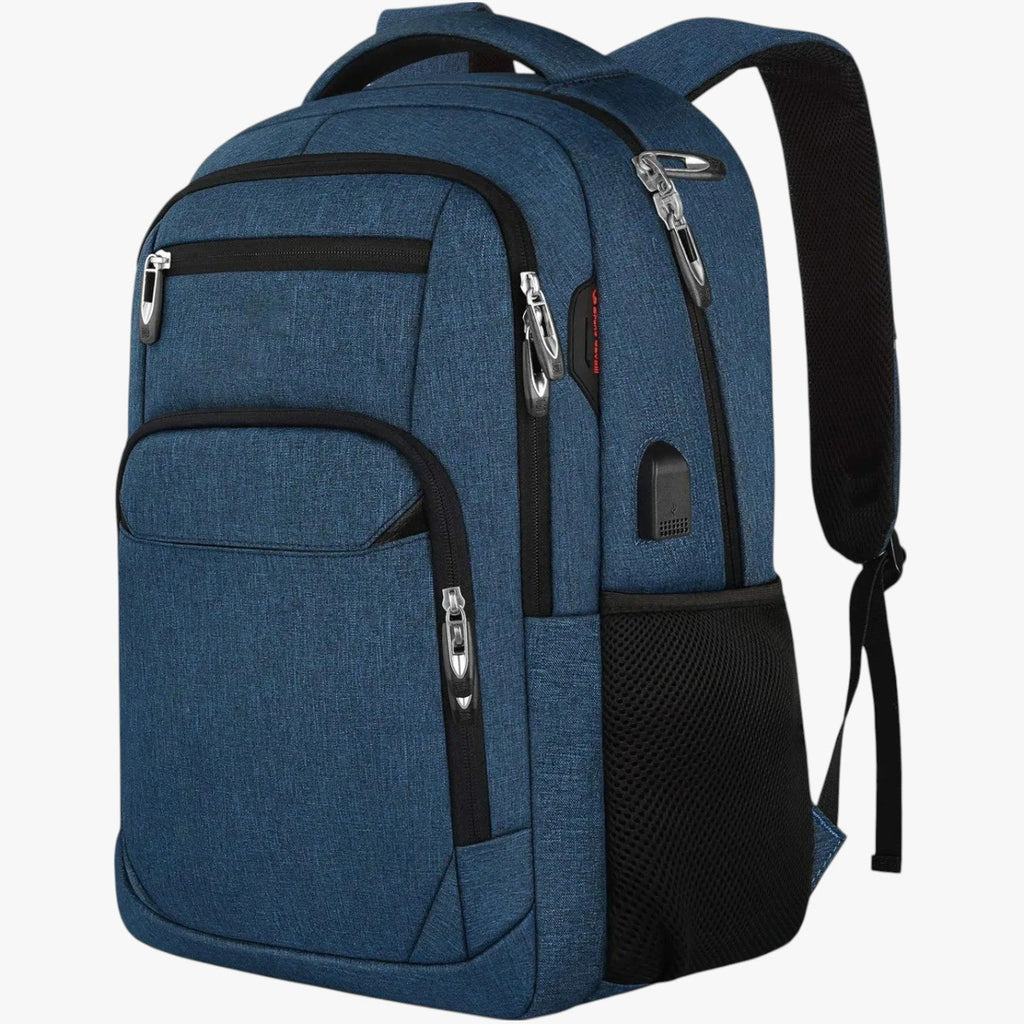 Large Waterproof Laptop Backpack with External USB Port