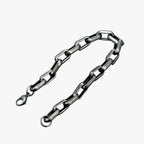 Zware stalen armband met brede schakels