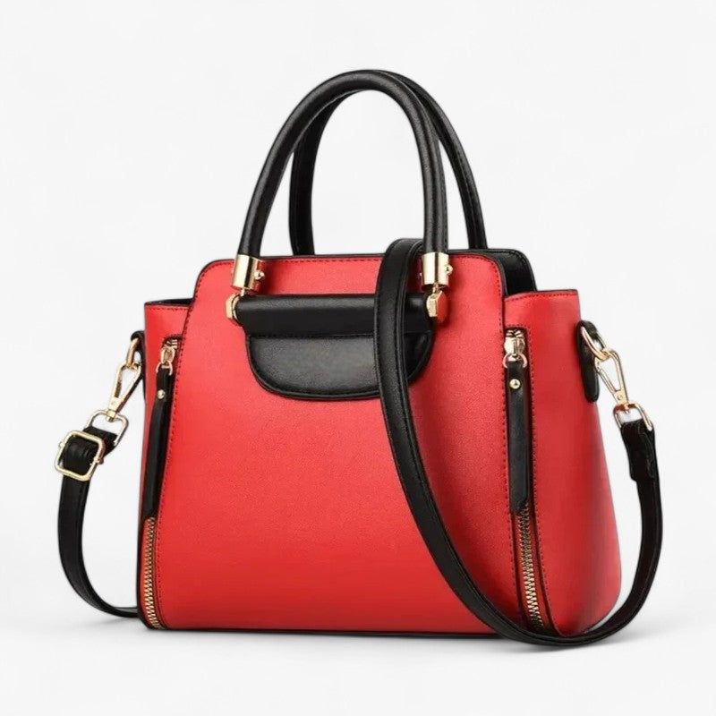 Chic Contrast-Colour Professional Work Handbag