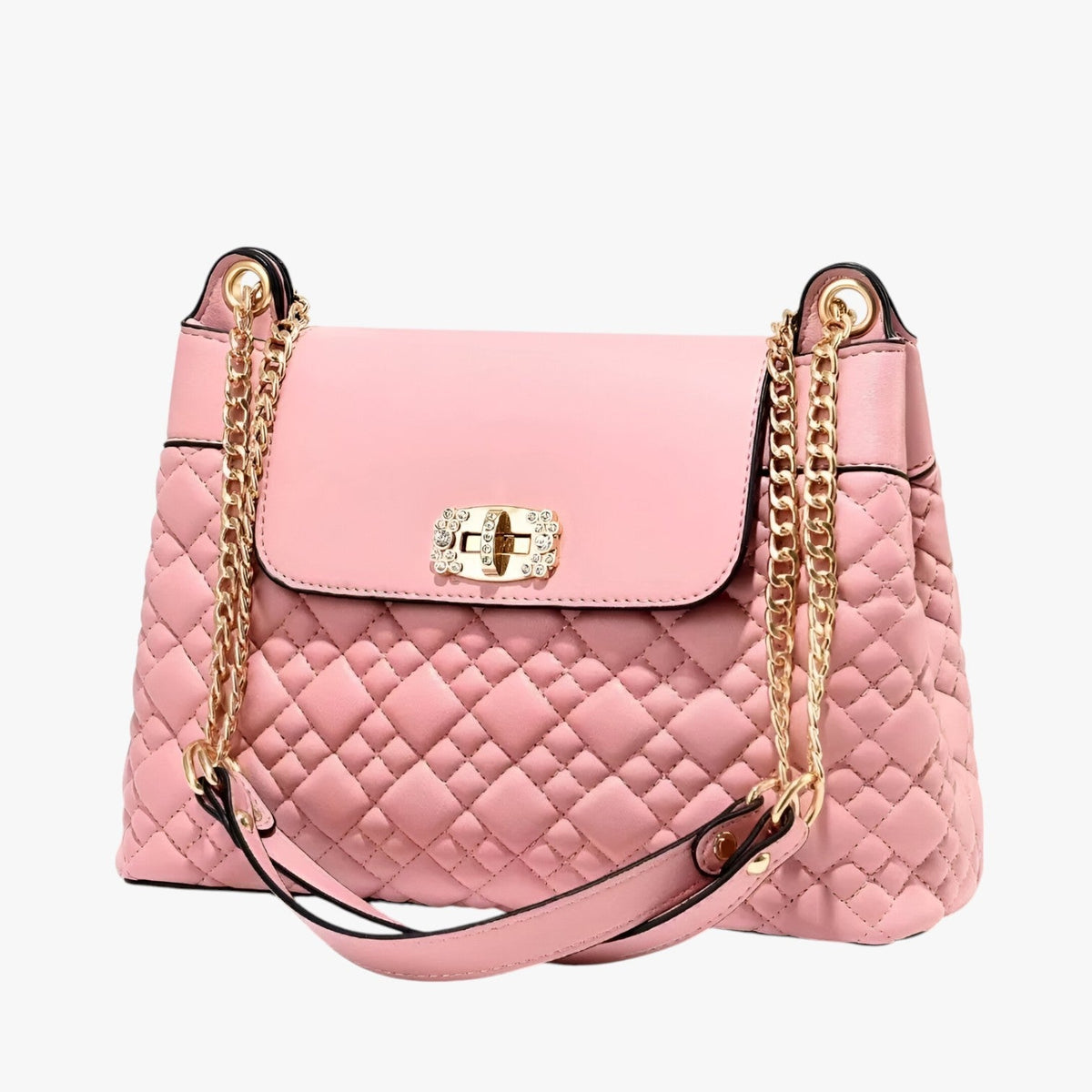 Soft Basket-Weave Adjustable Everyday Shoulder Bag