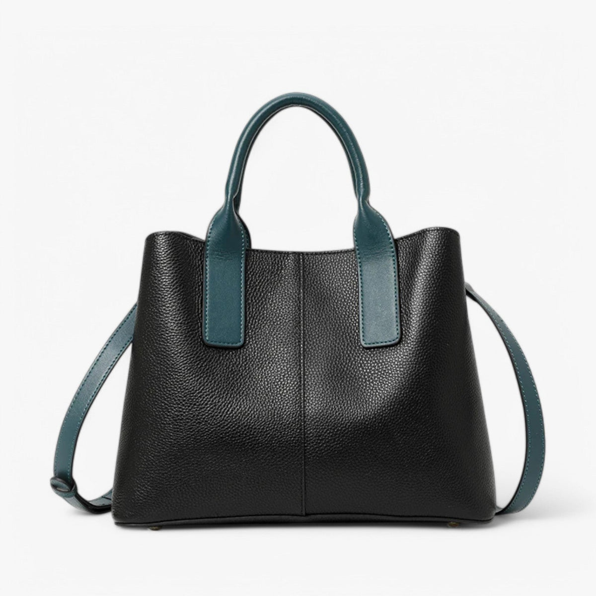 Soft Premium Calfskin Leather Black Shoulder Bag