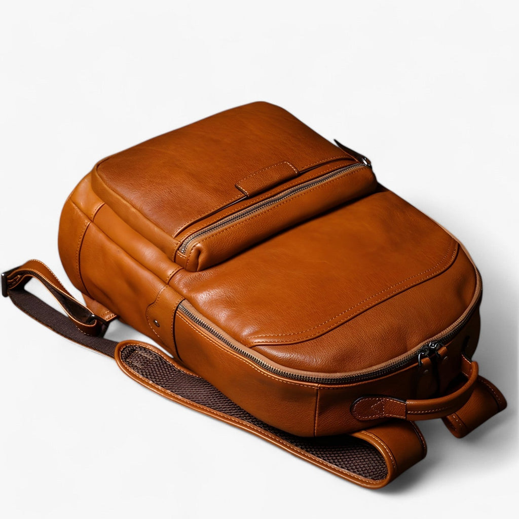 Spacious Premium Genuine Leather Laptop Backpack