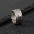 Vintage-Style Thin Two-Tone Spinner Ring