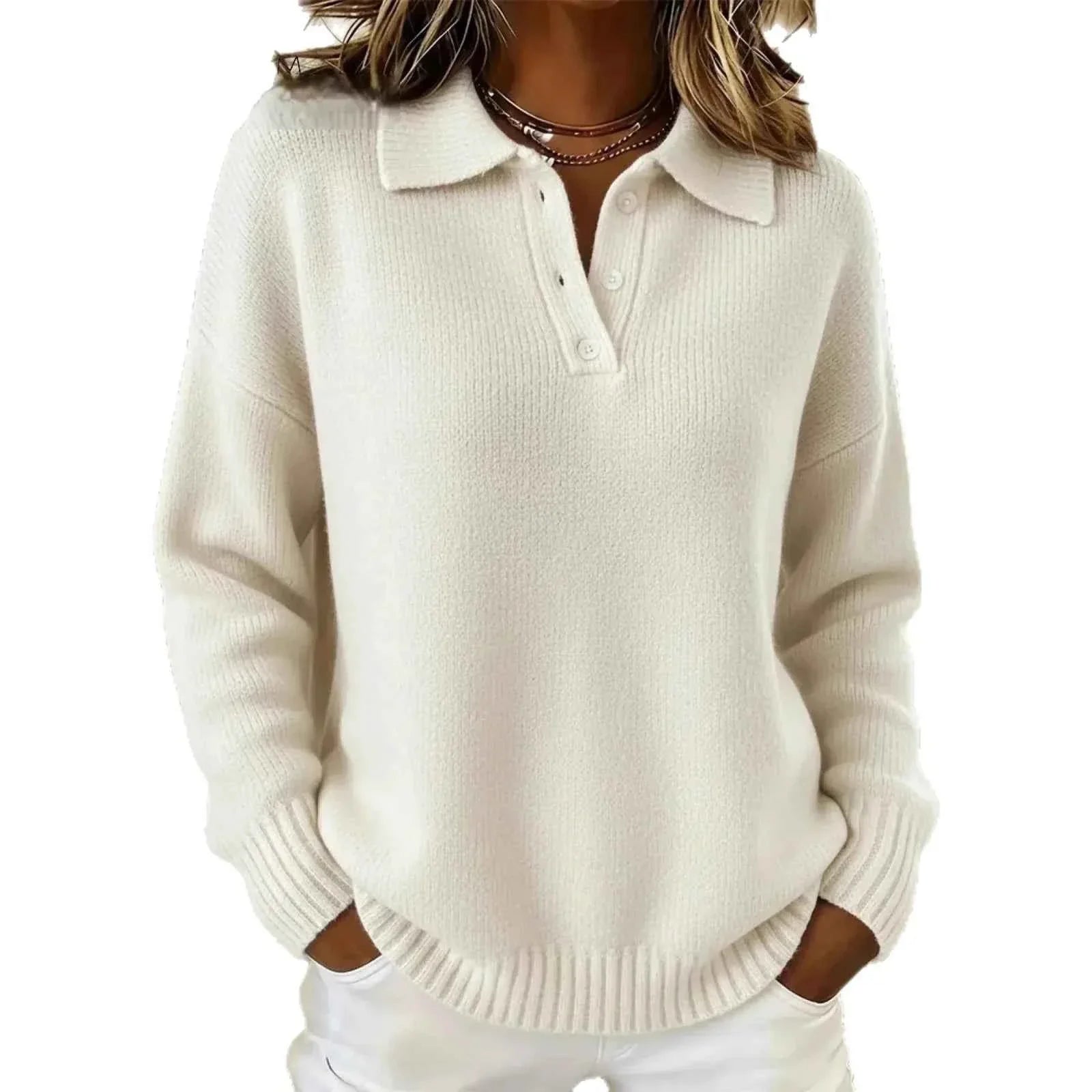 Soft Knit Jumper with a Relaxed Fit and Easy Layering Shape