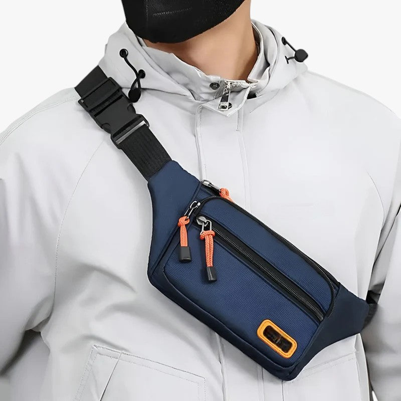 Men's Waterproof Anti-Theft Waist Bag for Hiking