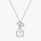 Choker met tashanger en imitatieparel