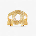 Gegraveerde dubbele-C bangle in goudkleur