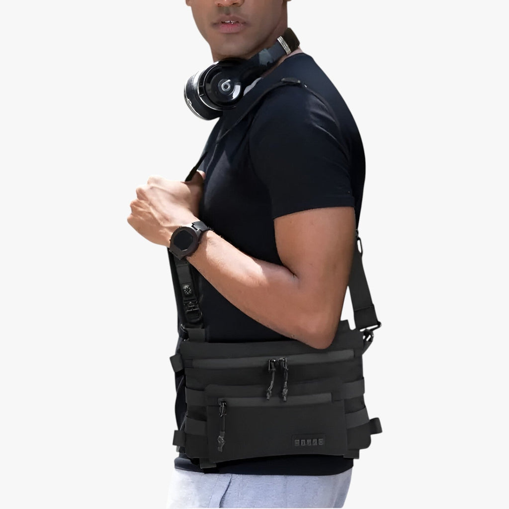 Compact Waterproof Tactical-Style Sling Shoulder Bag