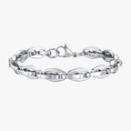 Waterdichte roestvrijstalen schakelarmband, smal model