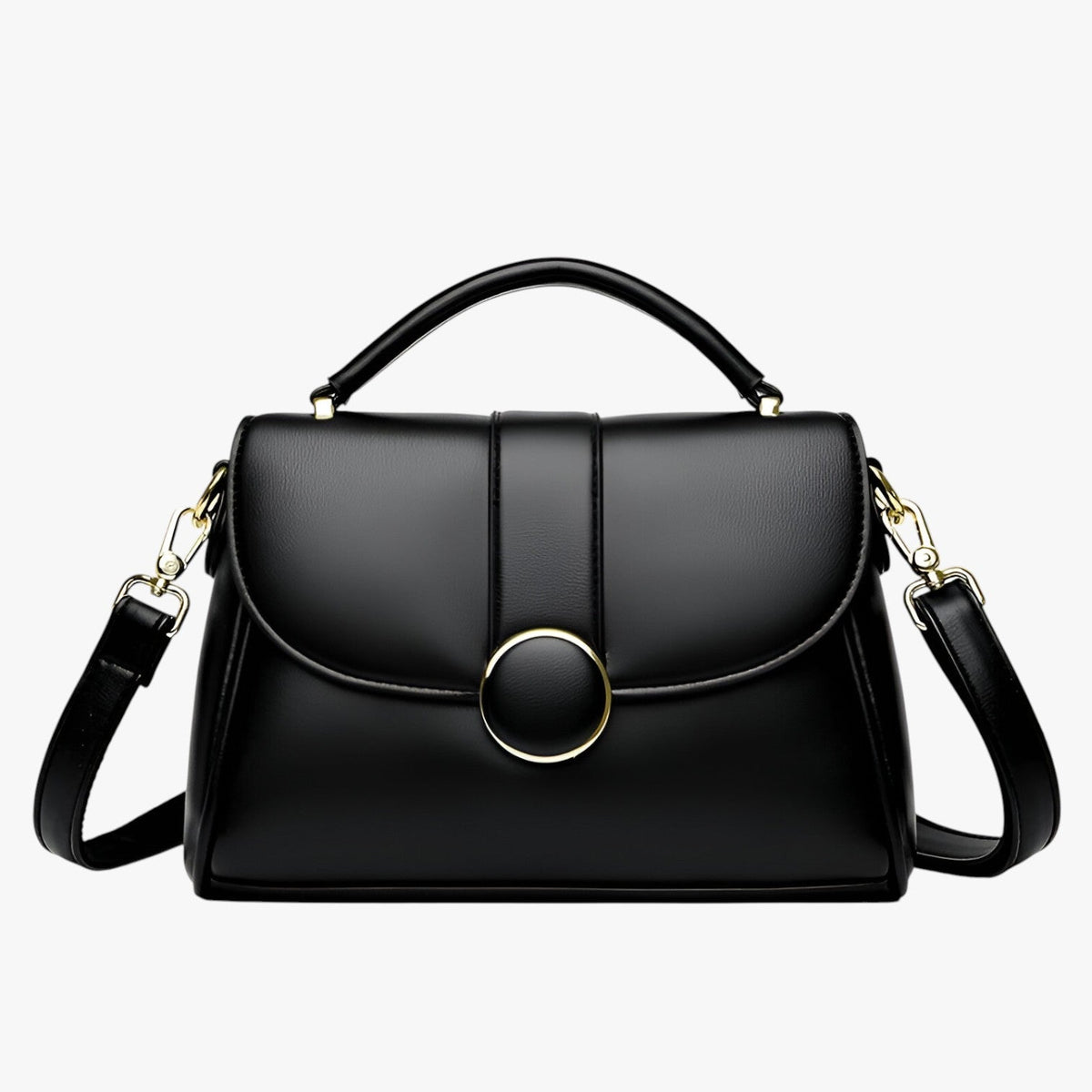 Compact Clean-Lined Lightweight Everyday Shoulder Bag