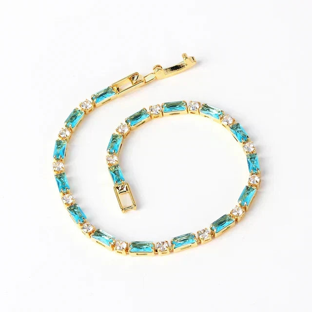 Gold-Tone Turquoise Bracelet