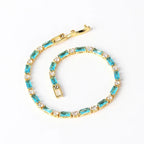 Gold-Tone Turquoise Bracelet