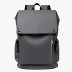 Waterproof PU Leather Laptop Backpack with USB Charger Port