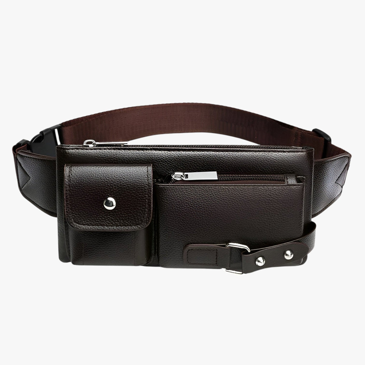 Multifunctional Leather Hands-Free Belt Bag