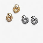 Twisted Vintage-Style Earrings in Gold-Tone