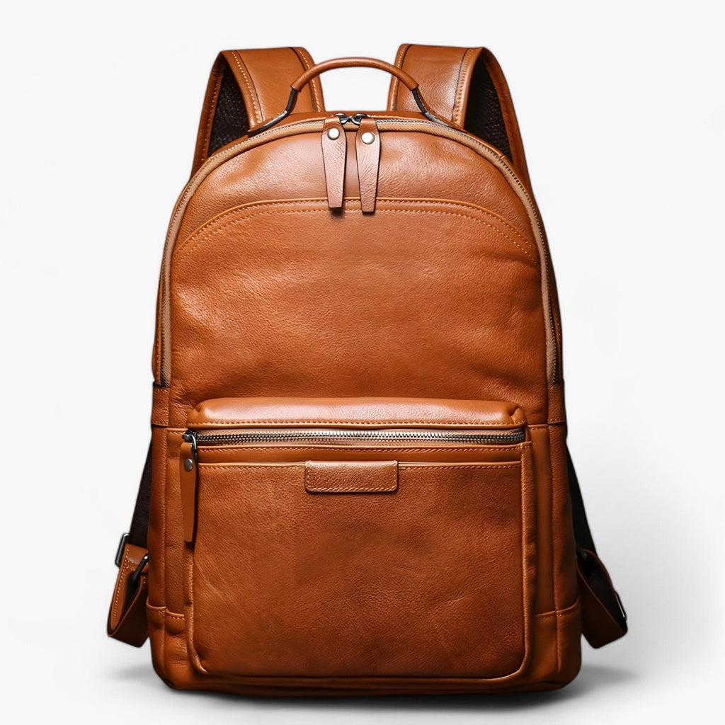 Spacious Premium Genuine Leather Laptop Backpack